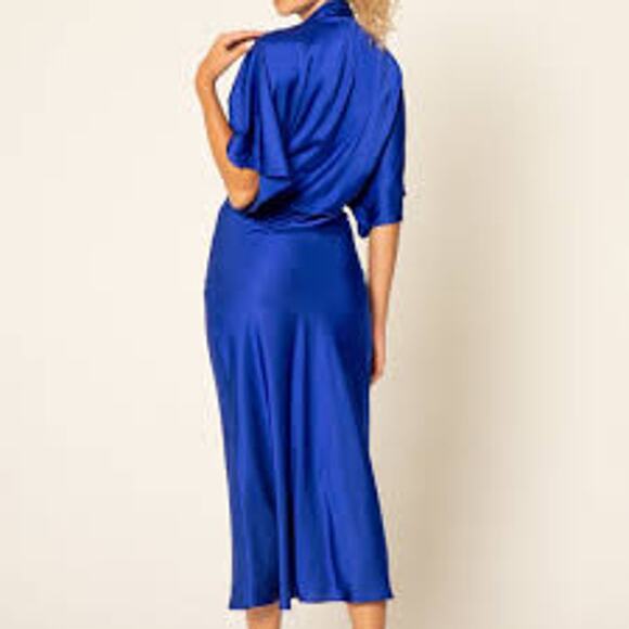 Lavender Brown Adele Tie Front Top Shrug Nude Orange Print #AYL7810N39 Small NEW - Picture 7 of 9